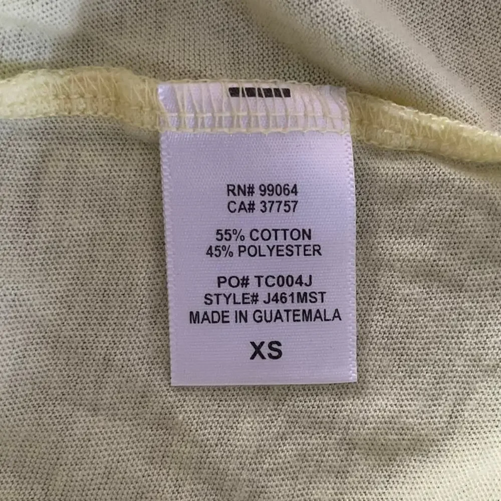 Billabong Florida 1973 Graphic Tank Top -‎ Pale Yellow - Size XS